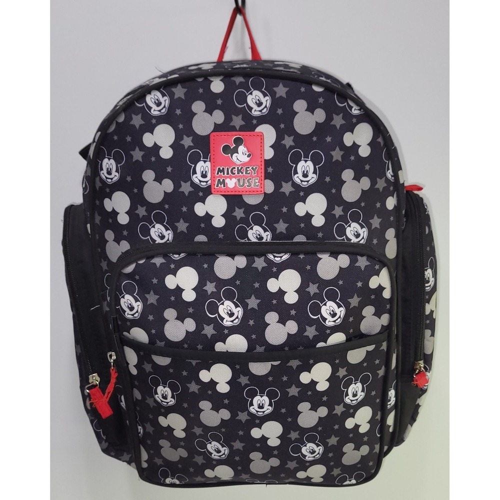 Disney Mickey Mouse Backpack Women's Black Adjustable Strap Diaper Bag
